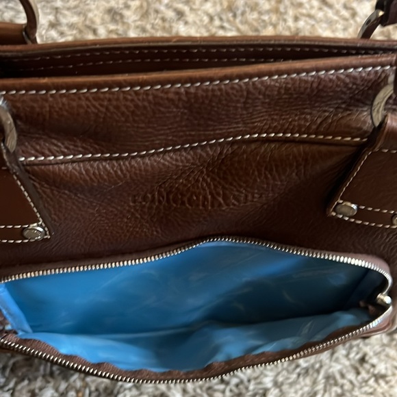 Longchamp Rich Brown Leather Satchel - Picture 15 of 16